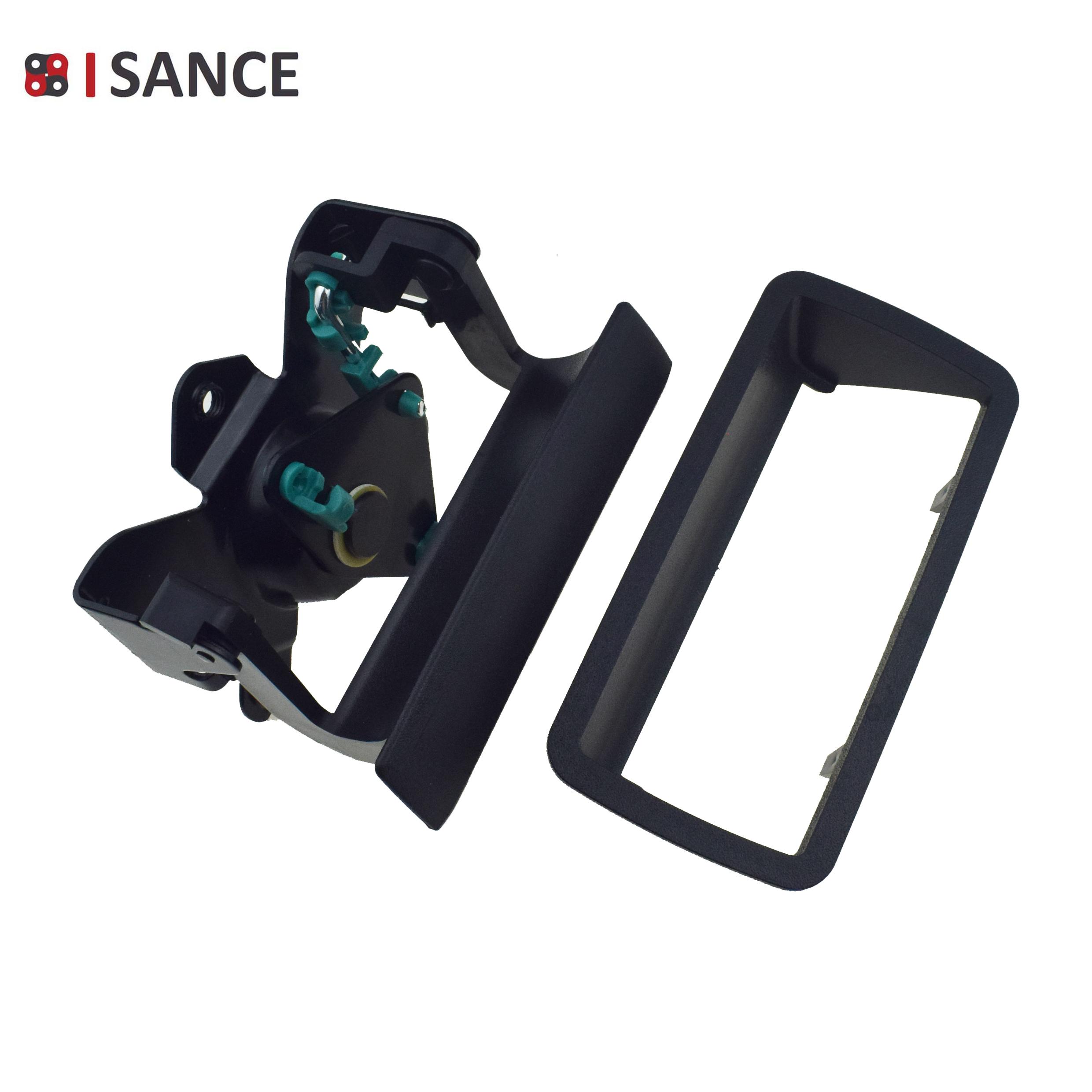 Black Rear Trunk Tailgate Handle & Bezel Trim Frame Cover For Chevrolet S10 & GMC Sonoma 2.2L 4.3L 1997-2004 15007219, 15007218