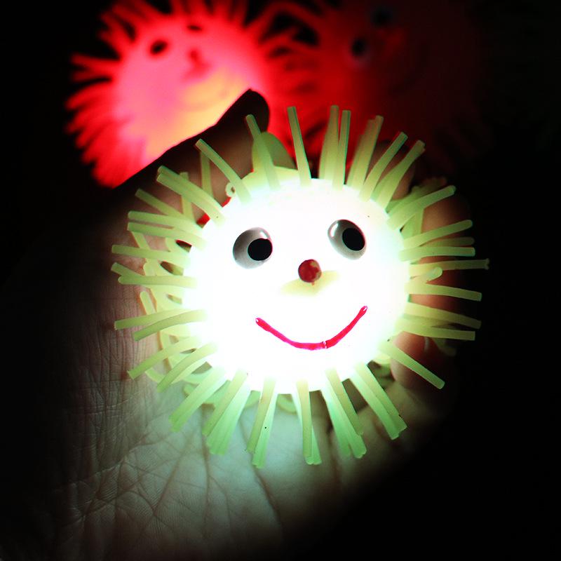 Vent Hedgehog Gifts Children Glow Toys Ball Soft elastic LED Light  Unique