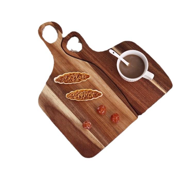 Acacia Wood Anniversary Tray & Cutting Board