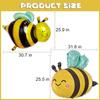 6/10pcs Cute Bee Foil Balloons For Bee Themed Party Birthday Baby Shower Wedding Anniversary Party Decorations Supplies Gifts