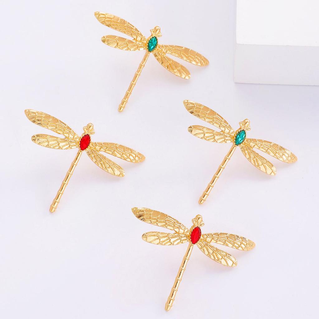 Fashion Dragonfly Stud Earrings For Women Unique Animal Ear Jewelry