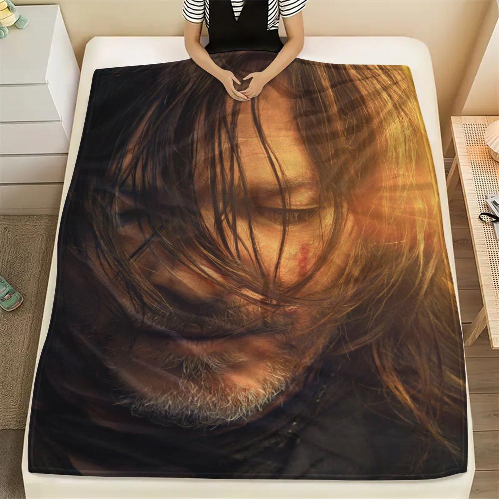 1PC THE WALKING DEAD Print Flannel Blanket, High quality Comfortable for All Seasons, Home Decor, Warmth and Comfort, Perfect for Christmas Gifts215