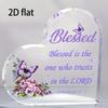 2D Flat, 1pc Contemporary Christian Acrylic Bible Verse Plaque - Inspirational Religious Keepsake Paperweight with English Scripture, Irregular Shape 