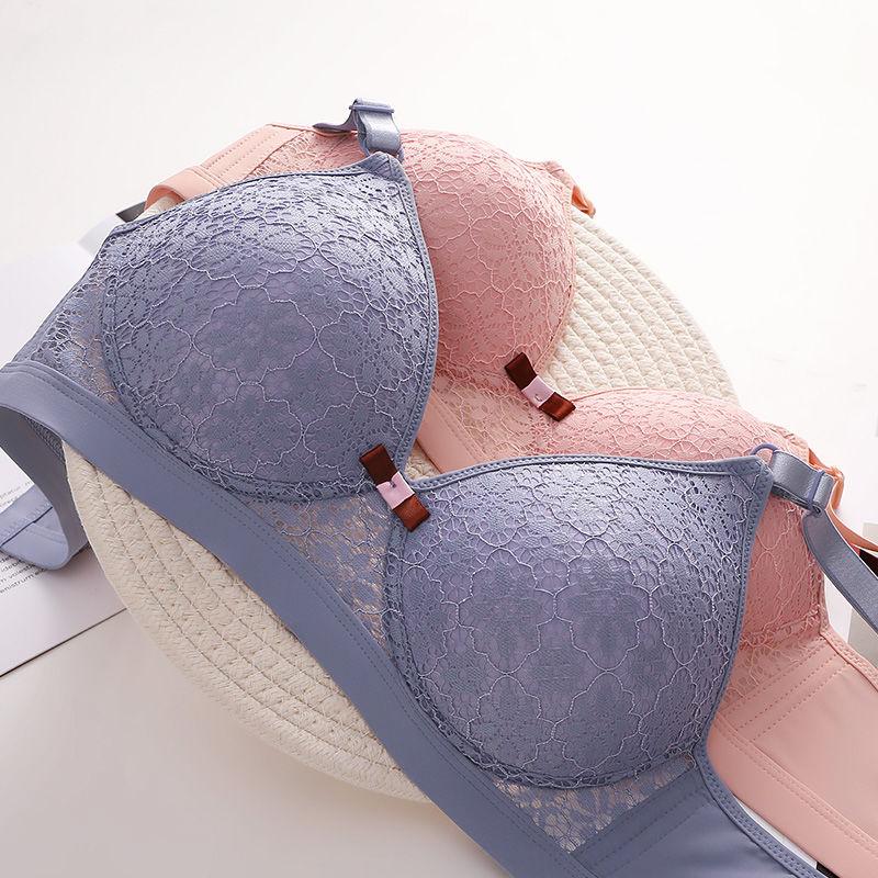 Thin Bra Without Steel Ring Gathering Bra for Women Anti Sagging Adjustable Bra for Women