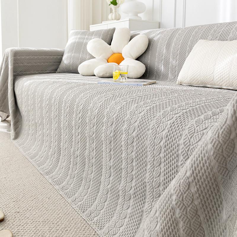 

Летний прохладный чехол на диван из ледяного шелка 2025 новый холодный диванный плед цельный чехол защита от царапин кошек 30 * 50 pillow cover