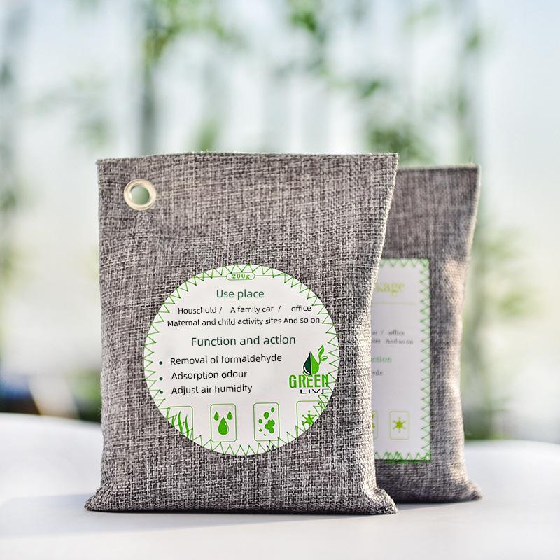 200g Bamboo Charcoal Car Deodorizer with Activated Carbon