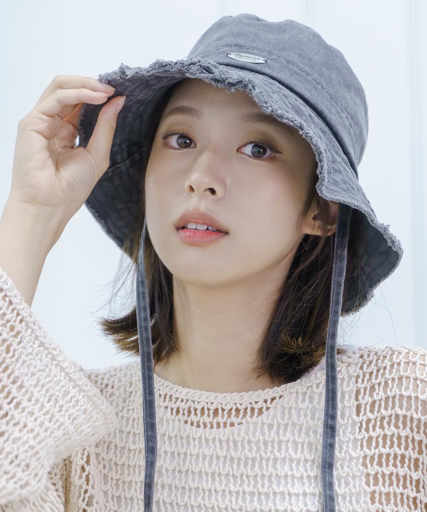 Sodamon Mimin Swood Fringe Bucket Hat 4 Colors