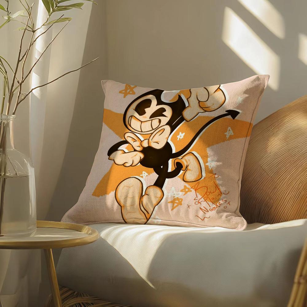 GameBBendyandtheInkMMachine Pillow Case Pillowcase Doublesided Printed Sofa Cushion Bedroom Headboard