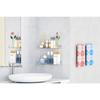 No Drill Acrylic Display Stand, Clear Cosmetic Organizer Tray, Multi-purpose Bathroom Storage Shelf for Toiletries