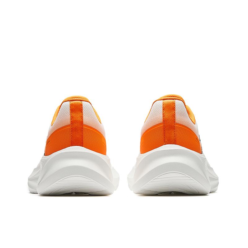 Anta Rebound Abrasion Resistant Lightweight Slip Resistant Running Shoes Men's White Orange 912625505-5