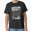 Bruce Springsteen Tour 2026 Bruce Springsteen Land Of Hope & Dreams Tour Bruce Springsteen Fan Geschenk Bruce Springsteen Klassisches T-Shirt