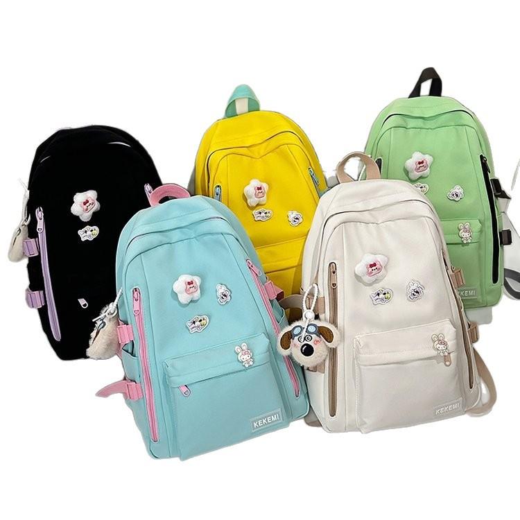 Schoolbag Korean version Japanese new large-capacity ins style simple and cute versatile schoolbag junior high school student backpack