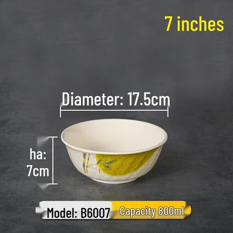 Large Melamine Imitation Porcelain Noodle & Soup Bowls