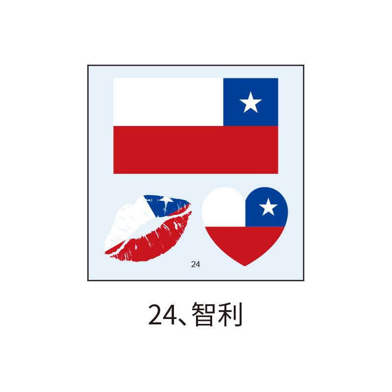 US, Canada and Mexico World Cup Flag Tattoo Sticker, Football Game Sports Meeting Tattoo Sticker, Makeup Face Sticker