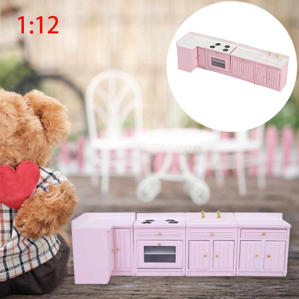 1:12 Miniatur Puppenhaus Zubehör Küche Kochplattform Set Möbel Spielzeug