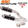 Modified Exhaust Tail Pipe for 990 Adventure Motorcycles (2006-2012)