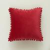 Modern Minimalist Living Room Dutch Velvet Cushion Cover with Large Ball Edge INS Nordic Style Pillow Cover Without Core