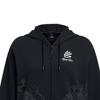 Under Armour Curry X Bruce Lee Collaboration SS24 Spring Collection Dragon Pattern Printed Full Zip Hoodie Women hoodies Black 1383216-001
