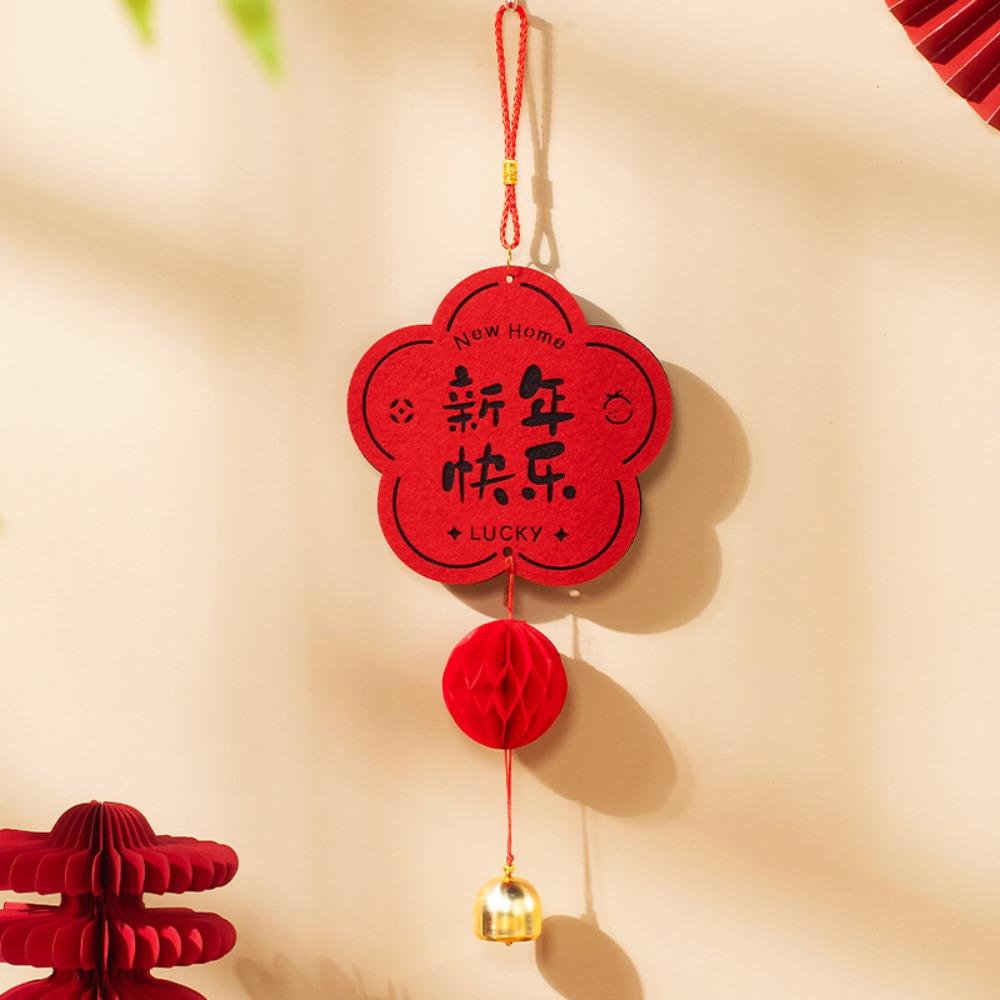 Non Woven Fu Character Hanging Ornament Chinese Style New Year Lucky Decoration Bedroom Decoration
