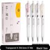 MG AGPK3558 Transparent Quick-Dry Click Pen, 0.5mm ST Nib - Perfect for Exams and Signatures
