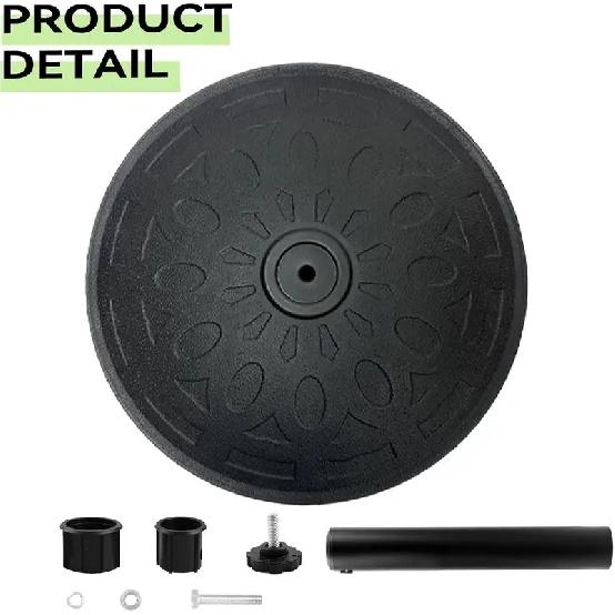 Durable Fillable Umbrella Base for Patio Table - 30Pound Capacity Heavy Duty Adjustable Stand for Outdoor Umbrellas