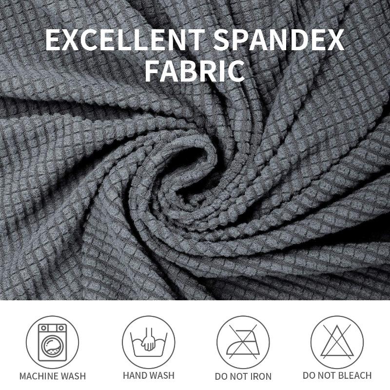 1místný Odolný Spandex Žakárový Polohovací Pohovka Strečový Potah na Pohovku Ochrana Nábytku s Elastickým Spodním Lemem