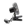8in Car Cooling Fan Cigar Lighter Powered Black Quiet Metal Clip On Fan for Car Truck SUV RV Boat Bus DC12V
