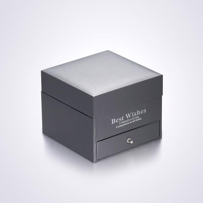 Eternal Love 9 Roses Jewelry Box: Creative Double-Layer Necklace & Ring Drawer, Ideal Valentine's Day Gift.