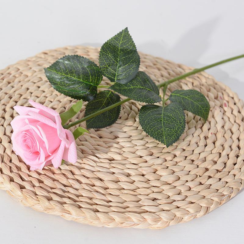 Silk Rose Single Artificial Flower For Wedding Decor And Interior Enhancement