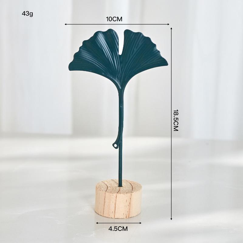 Rękodzieło metalowe, Kreatywne meble domowe, Wejście do salonu, Dekoracje do szafki na wino, Żelazne ozdoby w kształcie liścia ginkgo