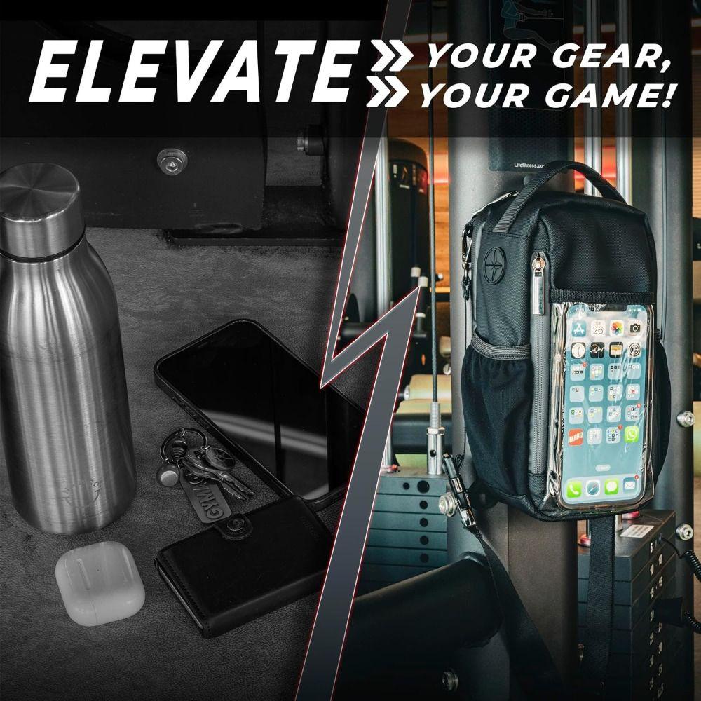 Large Capacity Magnetic Water Bottle Bag Muti-Pocket Gym Bag New Water Cup Holder  Gym Specific