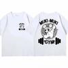 2024 Men Summer Tee Japanese Anime Demon Slayer Uzui Tengen Print Funny Ninja Mice Muki Muki Gym T Shirt Muscular Mouse T-Shirts