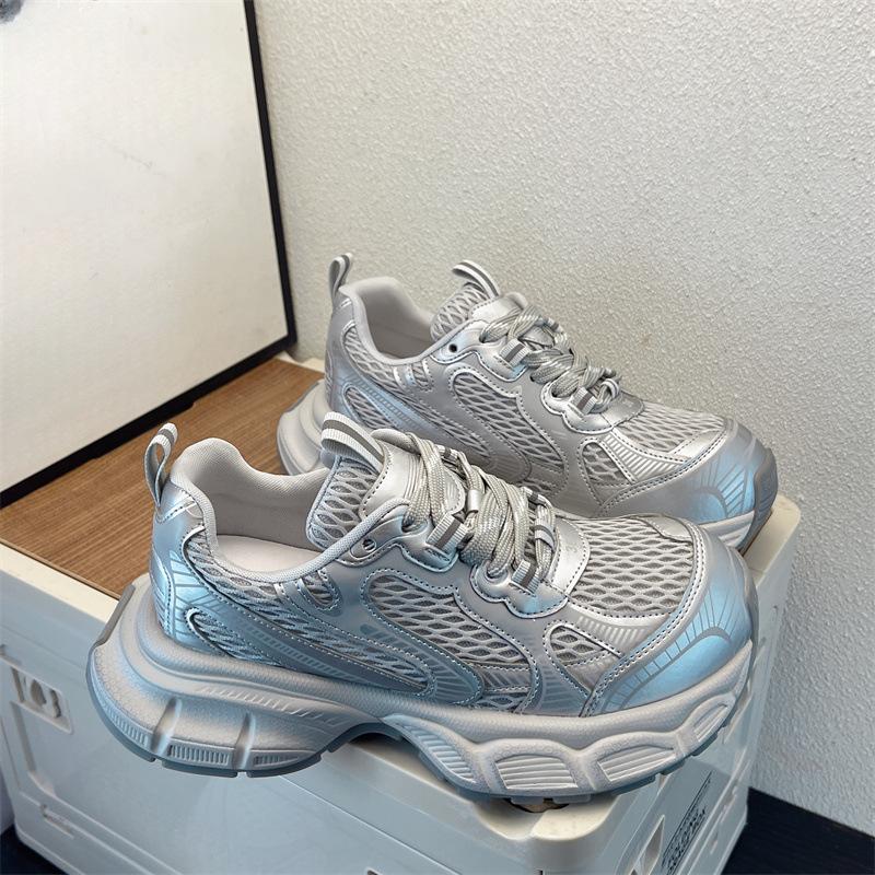 Dad shoes new summer breathable thin heightening casual sneakers