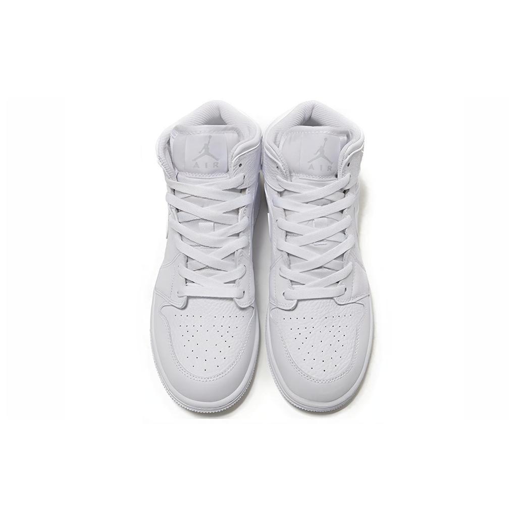 Jordan 1 Mid White Pure Platinum 2018 GS 554725-109