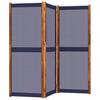 3 Piece Folding Screen In Dark Blue 210 X 180 Cm