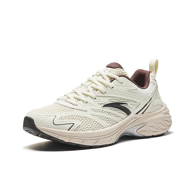 Anta Anti Slip Wear Resistant Low Top Casual Running Shoes Men's Ecru Sneakers