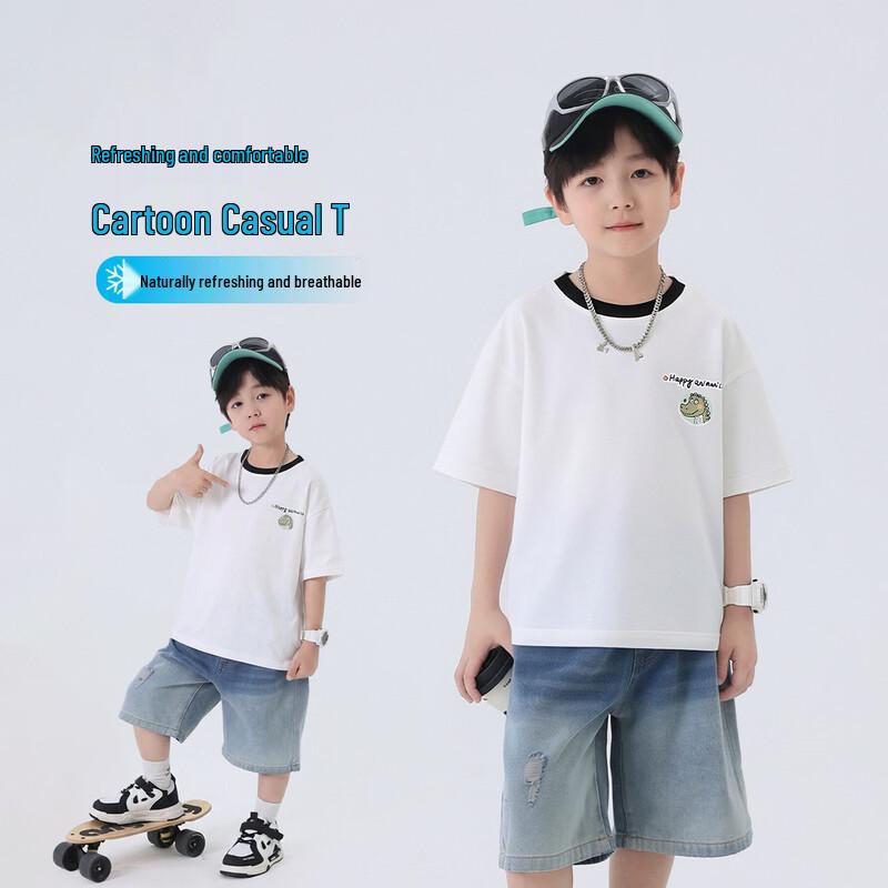 YouYou TongHua Boys' Cotton Short Sleeve T-Shirt