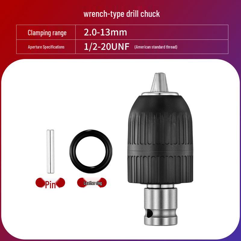 Multi-Functional Electric Wrench Conversion Kit with Air Impact Socket and Drill Chuck Adapter