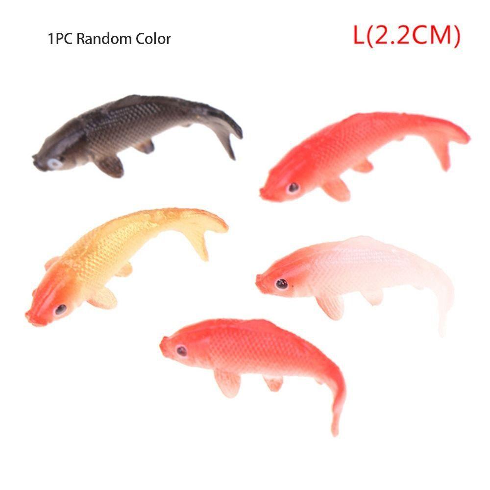 Handmade Goldfishes Models Soft Fish Miniature Exquisite Fish Tank Ornament  Landscaping Props