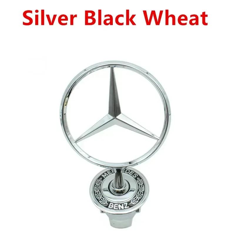 1pcs 44mm 3D Metal Zinc Alloy Emblem For Front Bonnet Hood Logo Badge Car Styling Accessories A2108800186 Mercedes Benz