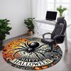 1 Stück Halloween Spinne Büro Runder Teppich, Unter Bürostühlen Schlafzimmer Wohnzimmer Heimdekoration, Raumdeko, In Verschiedenen Größen Erhältlich