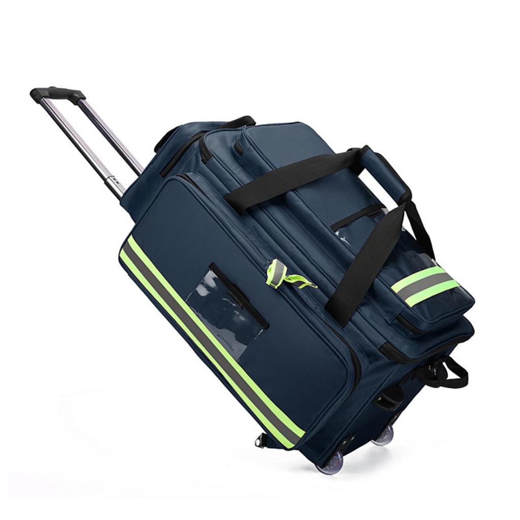 Emergency Bag with Wheels Reflective First Aid Large Capacity