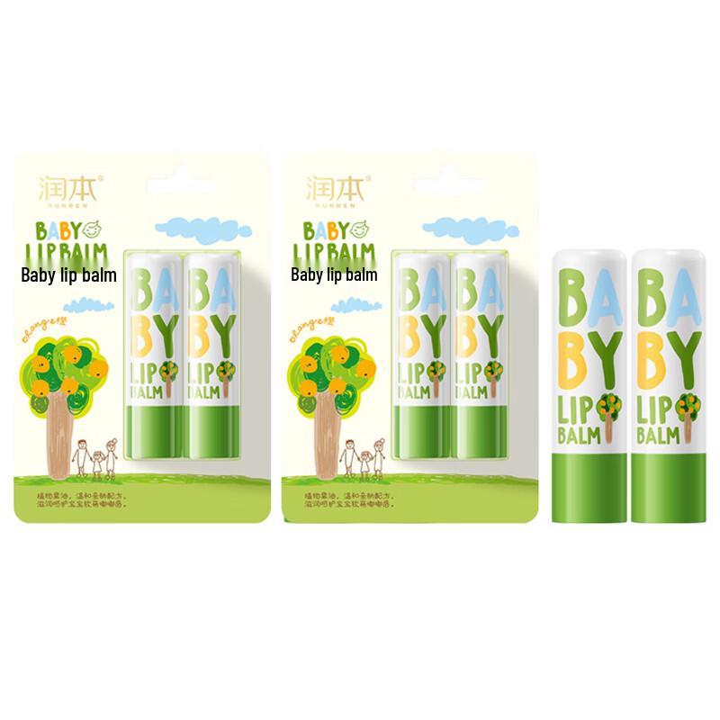 Runben Baby Lip Balm 4-Pack