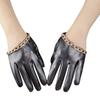 Breathable Metal Chain Gloves Punk Design With Detail Soft Lining Fashion Rock Outfit Accessory Photo Props