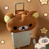versatile Large capacity Rilakkuma Plush shoulder bag Cute Bear Tote Bag Casual Shoulder Bag hand-held crossbody travel bag