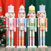 Intricately Carves Wood Soldier Christmas Soldier Festival Christmas  Soldier Decorations Fine Craft
