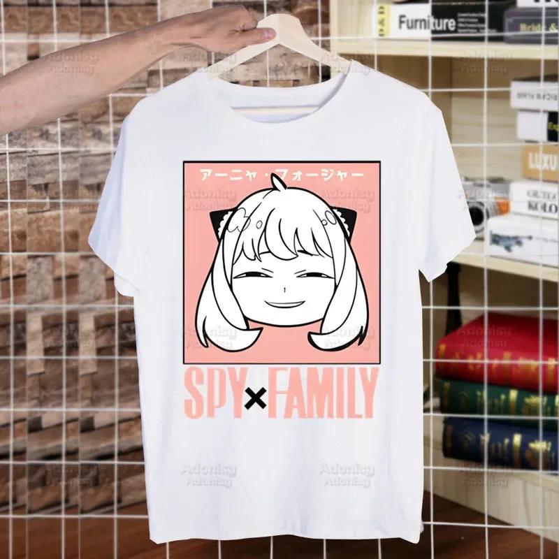 Spy X Family Spy Family Anya Smug Tshirt Men Shirt Harajaku Mens Casual Yor Forger Loid Forger Bond Forger Tee Short Sleeve Tops