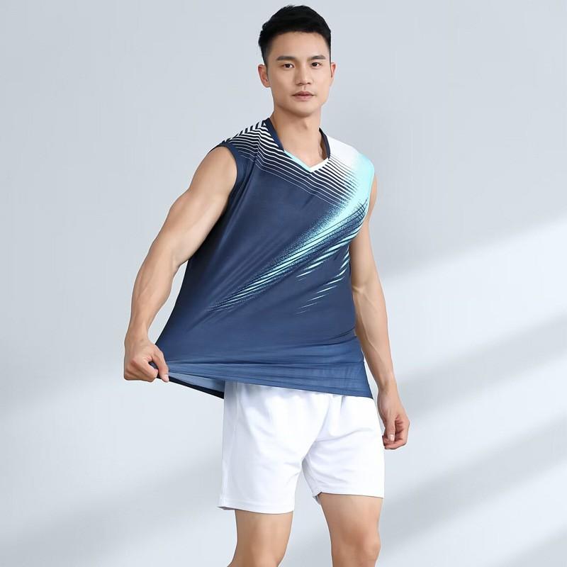 Quick Dry Breathable Badminton Tank Top Shorts Set Men Women Tennis Table Volleyball Training Competition