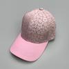 Hard Top Small Floral Textile Baseball Cap Women'S Fashion Sunshade Foreign Style Versatile Outdoor Cap