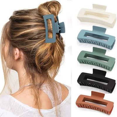 5 Stück Haarspangen für Frauen - Krallen-Haarspangen für dickes Haar Krallen-Haarspange für Frauen Haaraccessoires Starker Halt Mädchen Französisches Design Kiefer
